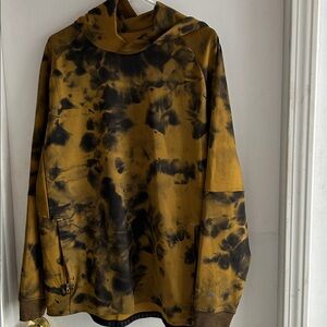 Lululemon Mens Better Everyday Pullover Hoodie XL Gold Black Camo Tie Dye